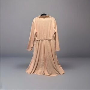 Nema Avenue Soft Blush Pink A-Line Fit&Flare Dress W/ Pearl Detail NWT 1X